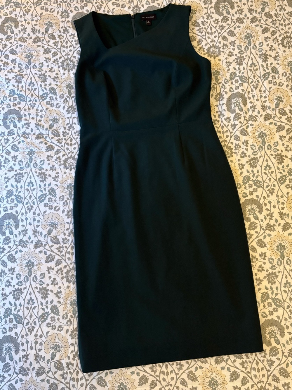 The Limited Dark Green Sleeveless Sheath Dress